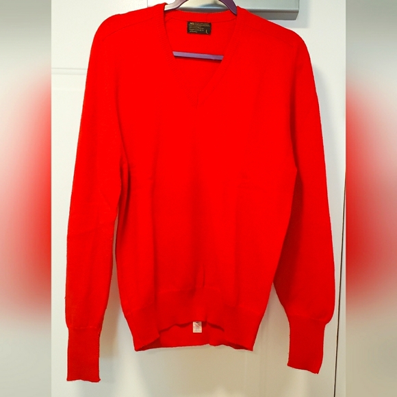 Vintage Cashmere Sweater JC Penny's 1960s 1970s Union made USA sz Large Unisex - Picture 1 of 5